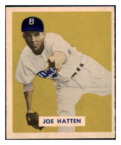 1949 Bowman Baseball #116 Joe Hatten Dodgers EX-MT 494244