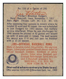 1949 Bowman Baseball #116 Joe Hatten Dodgers EX-MT 494244