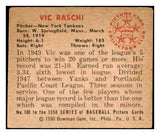 1950 Bowman Baseball #100 Vic Raschi Yankees VG-EX 494263