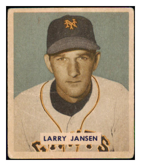 1949 Bowman Baseball #202 Larry Jansen Giants VG-EX 494267