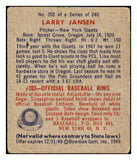 1949 Bowman Baseball #202 Larry Jansen Giants VG-EX 494267