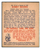 1949 Bowman Baseball #019 Bobby Brown Yankees EX-MT 494271