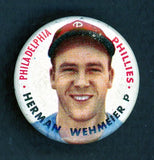 1956 Topps Baseball Pins Herman Wehmeier Phillies EX-MT 494417