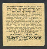 1950 Drakes #015 Buddy Kerr Braves VG-EX 494422