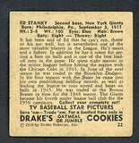 1950 Drakes #022 Eddie Stanky Giants VG-EX 494423