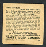 1950 Drakes #028 Allie Reynolds Yankees VG 494425