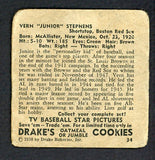 1950 Drakes #034 Vern Stephens Red Sox FR-GD 494426