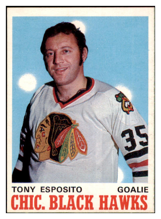 1970 O Pee Chee Hockey #153 Tony Esposito Black Hawks NR-MT 494502