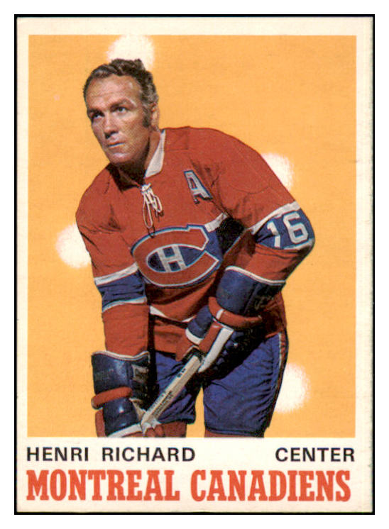 1970 O Pee Chee Hockey #176 Henri Richard Canadiens EX-MT 494503