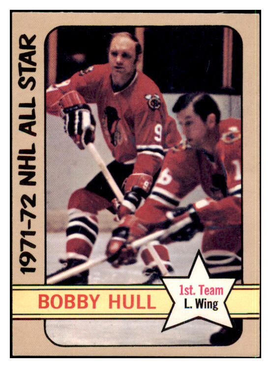 1972 O Pee Chee Hockey #228 Bobby Hull A.S. Black Hawks EX-MT 494519