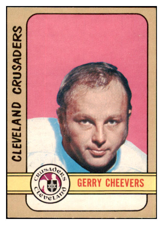 1972 O Pee Chee Hockey #340 Gerry Cheevers Crusaders EX-MT 494528