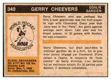 1972 O Pee Chee Hockey #340 Gerry Cheevers Crusaders EX-MT 494528