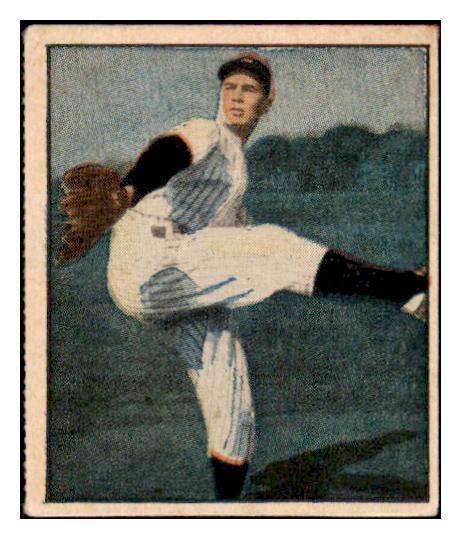 1951 Berk Ross #004-4 Tommy Byrne Yankees EX 494551