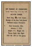 1952 Berk Ross Alvin Dark Giants EX-MT 494647