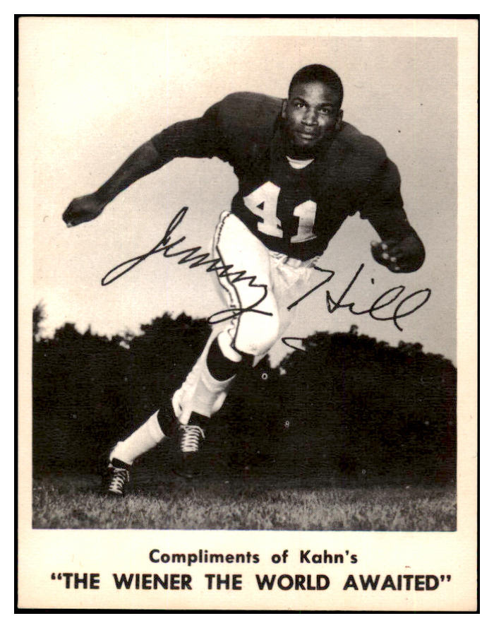 1963 Kahns Football Jimmy Hill Cardinals EX-MT 494663