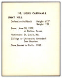 1963 Kahns Football Jimmy Hill Cardinals EX-MT 494663