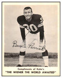 1963 Kahns Football Bernie Parrish Browns NR-MT 494665