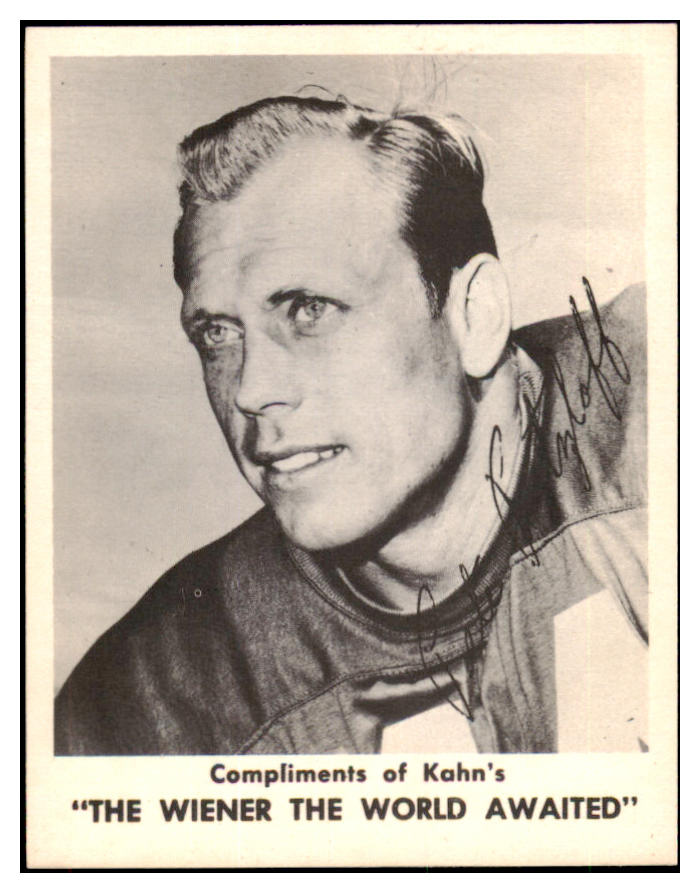 1963 Kahns Football Pete Retzlaff Eagles VG-EX 494668