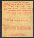 1955 Red Man #014AL Early Wynn Indians FR-GD w Tab 494678