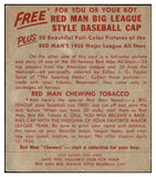 1955 Red Man #022AL Hank Bauer Yankees VG w Tab 494691