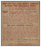 1953 Red Man #024AL Al Rosen Indians VG w Tab 494694