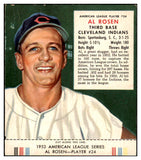 1953 Red Man #024AL Al Rosen Indians VG w Tab 494697