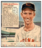 1952 Red Man #003NL Ewell Blackwell Reds Good w Tab 494711