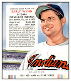 1955 Red Man #014AL Early Wynn Indians EX w Tab 494717