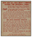 1953 Red Man #012AL Gene Woodling Yankees EX w Tab 494724
