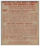 1953 Red Man #007AL Eddie Joost A's VG-EX w Tab 494731