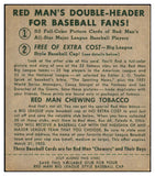 1952 Red Man #016AL Billy Pierce White Sox VG-EX w Tab 494739