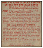 1953 Red Man #012AL Gene Woodling Yankees VG-EX w Tab 494741