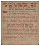 1953 Red Man #022AL Dom DiMaggio Red Sox VG w Tab 494752