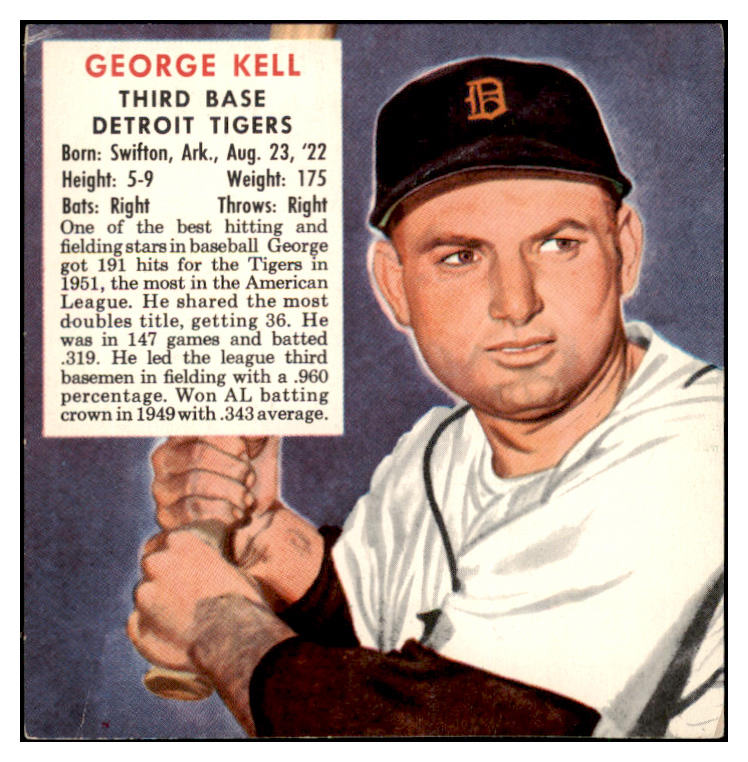 1952 Red Man #013AL George Kell Tigers GD-VG No Tab 494768