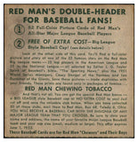 1952 Red Man #025AL Eddie Yost Senators VG No Tab 494788