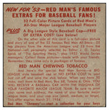 1953 Red Man #003NL Richie Ashburn Phillies VG No Tab 494791