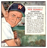 1955 Red Man #020AL Pete Runnels Senators EX No Tab 494817