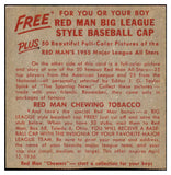 1955 Red Man #020AL Pete Runnels Senators EX No Tab 494817