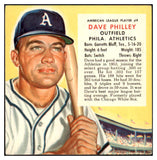 1954 Red Man #009AL Dave Philley A's EX No Tab 494820