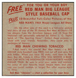 1955 Red Man #019AL Jackie Jensen Red Sox EX-MT No Tab 494824