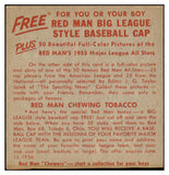 1955 Red Man #019AL Jackie Jensen Red Sox EX-MT No Tab 494825