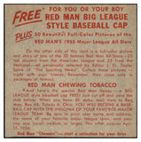 1955 Red Man #004NL Brooks Lawrence Cardinals VG-EX No Tab 494830