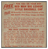 1955 Red Man #014AL Early Wynn Indians VG-EX No Tab 494833