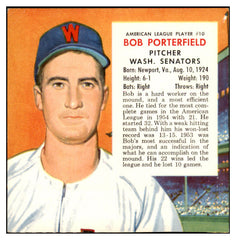 1955 Red Man #010AL Bob Porterfield Senators VG-EX No Tab 494834