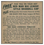 1954 Red Man #006AL Sam Mele White Sox VG-EX No Tab 494836