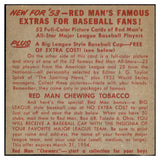 1953 Red Man #006NL Ted Kluszewski Reds VG-EX No Tab 494839