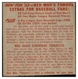 1953 Red Man #021AL Mickey Vernon Senators VG-EX No Tab 494840