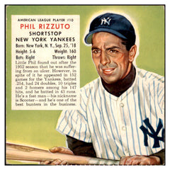 1953 Red Man #010AL Phil Rizzuto Yankees VG-EX No Tab 494841
