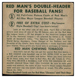 1952 Red Man #018NL Robin Roberts Phillies VG-EX No Tab 494842