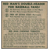 1952 Red Man #005NL Murry Dickson Pirates VG-EX No Tab 494843